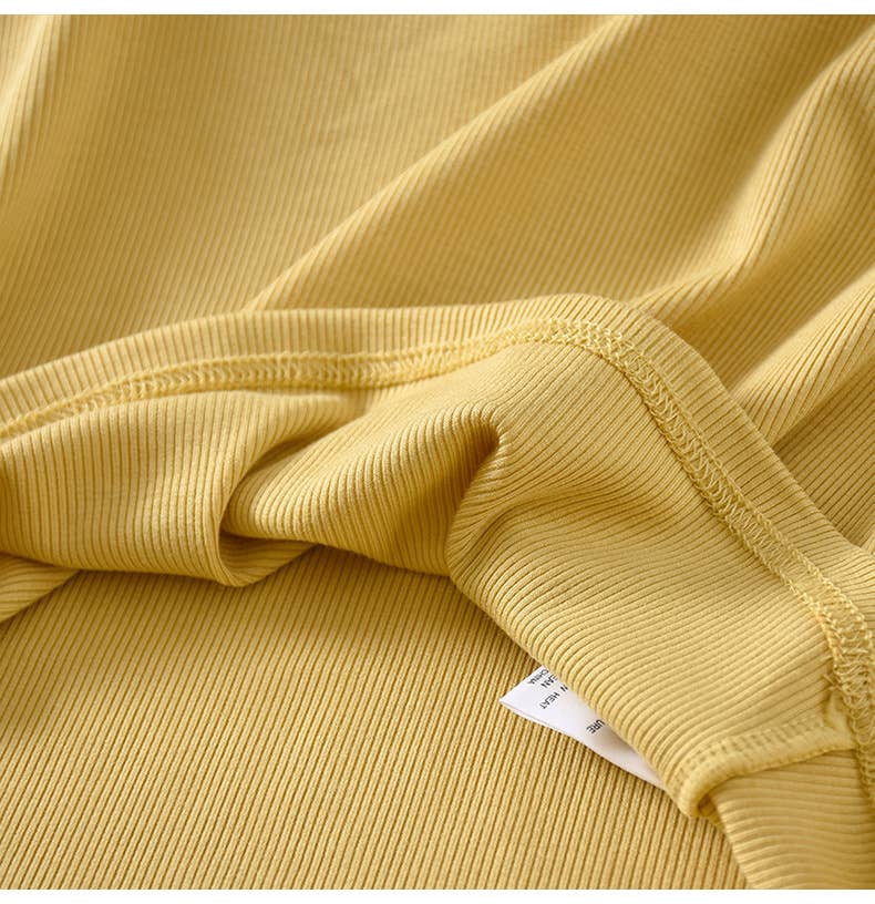 Semi sweetheart built-in bra rib knit basic tank top