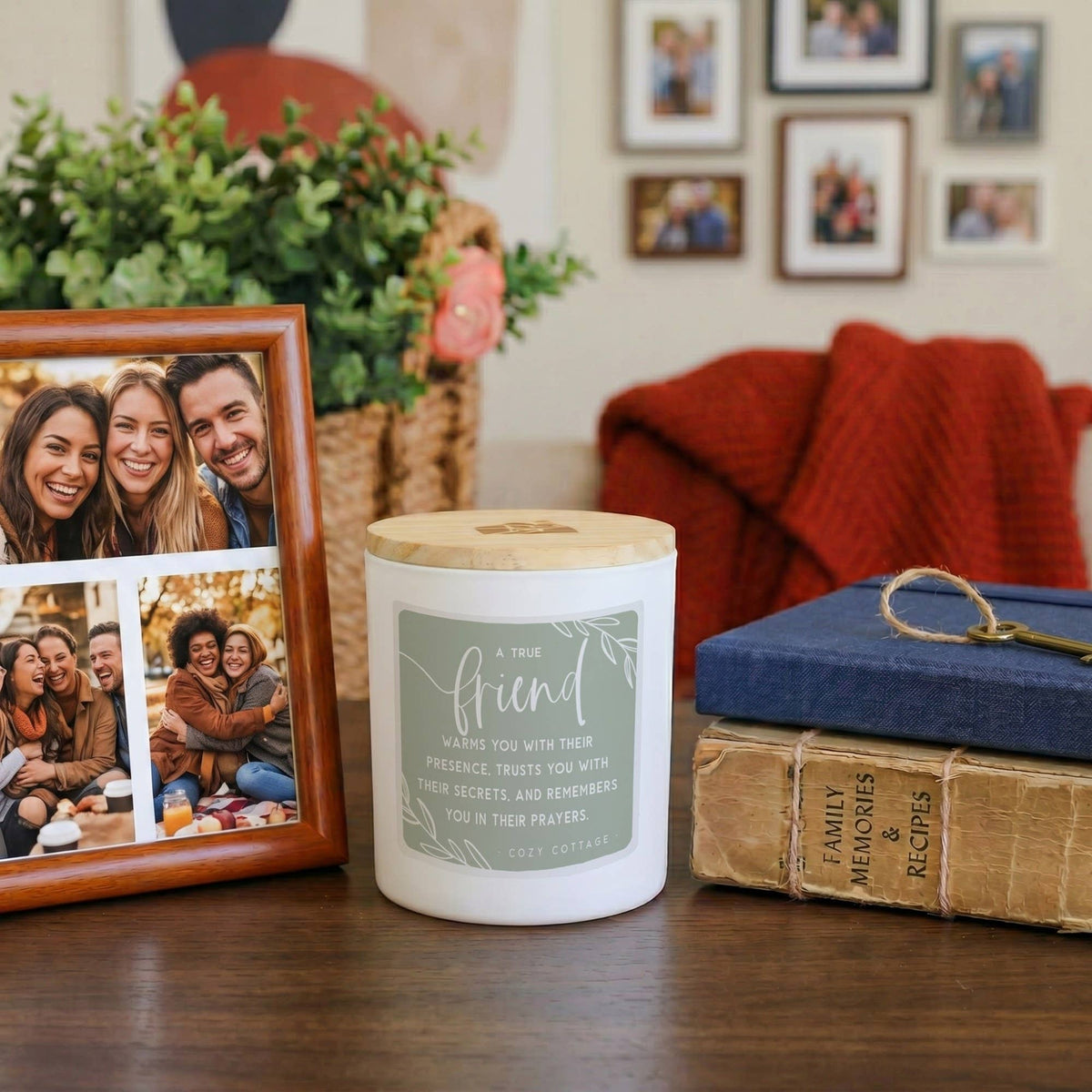 True Friend Warms Friend Gift Soy-Based Candle