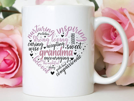 Grandma Heart Mother's Day 11 oz Coffee Mug