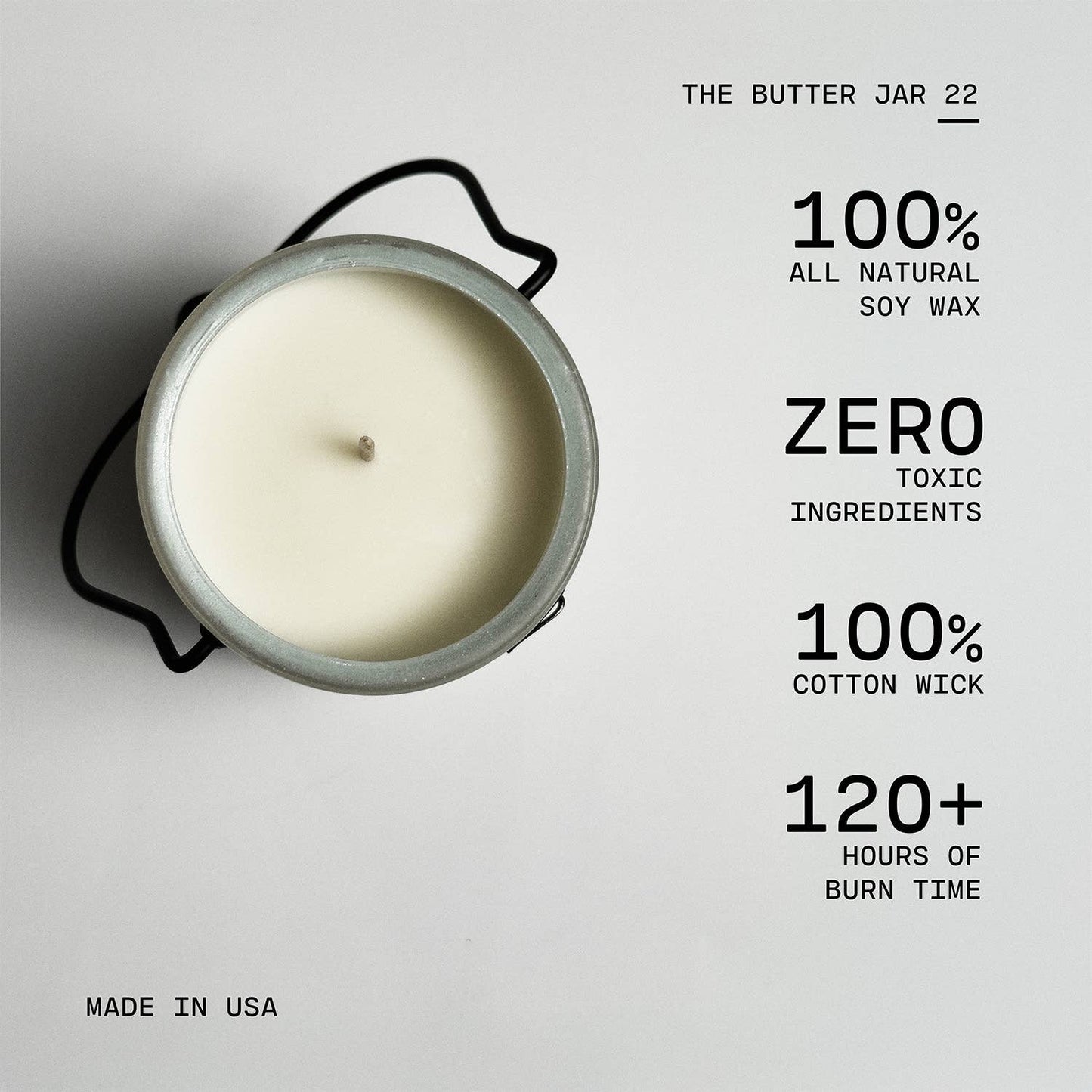 22 oz Butter Jar Candle: Cinnamon Fireside