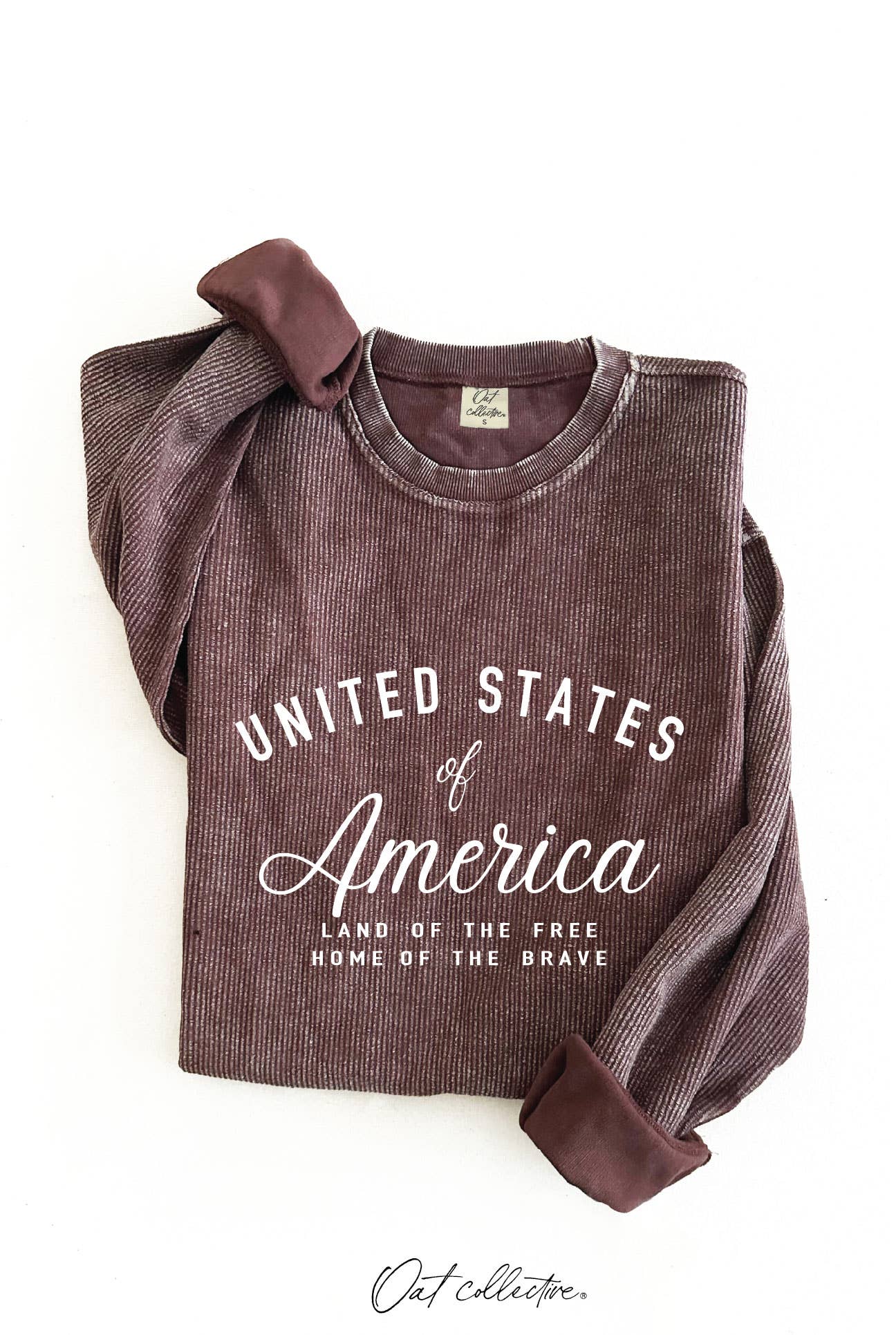 UNITED STATES OF AMERICA Thermal Vintage Pullover