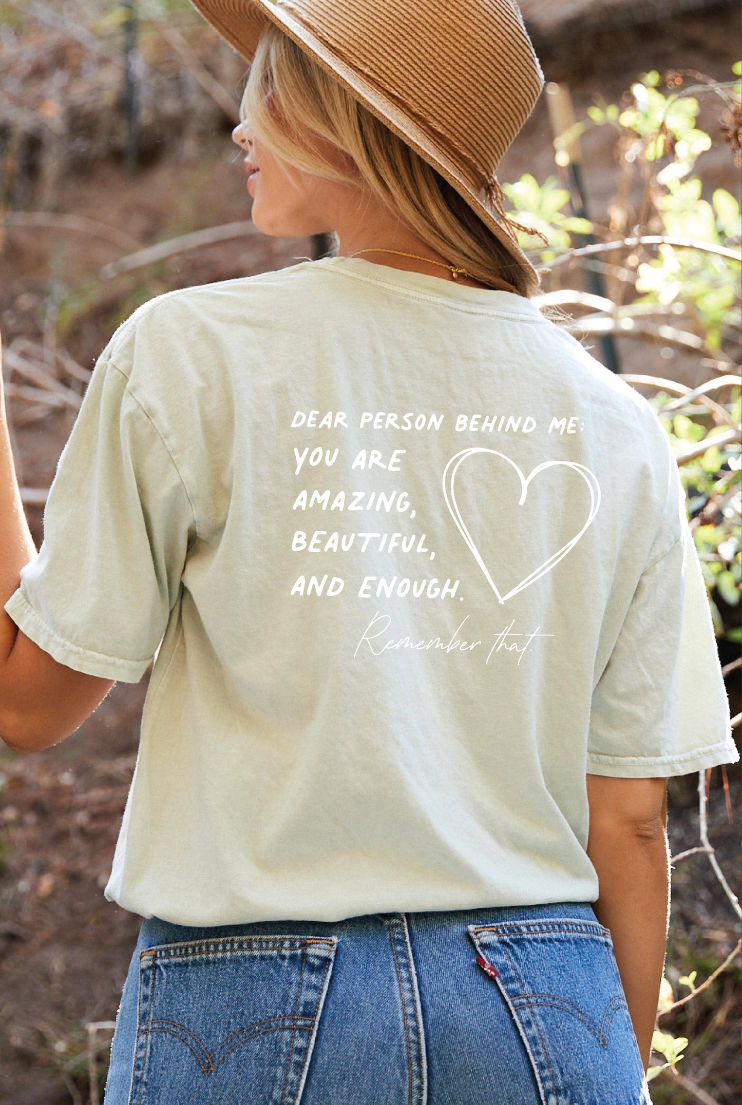 YOU MATTER Front & Back Mineral Graphic Top