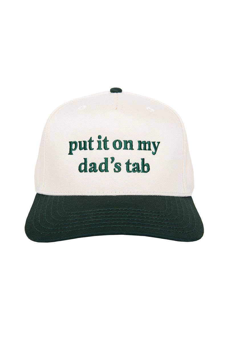Put It On My Dad's Tab Vintage Trucker Hat Grad Gift