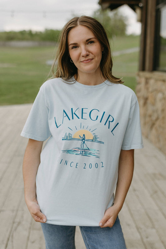 Lakegirl Ringspun Short Sleeve in Powder