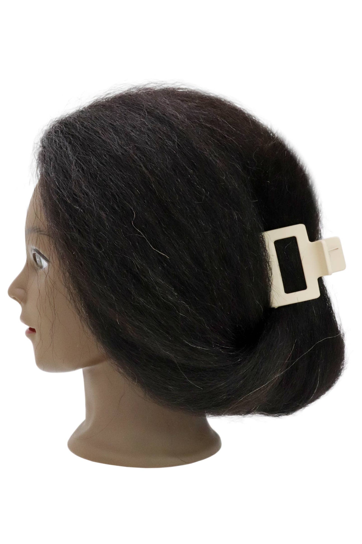 Small Cubic Matte Earth Tone Hair Claw - 3 pc/card