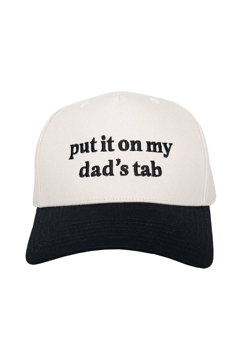 Put It On My Dad's Tab Vintage Trucker Hat Grad Gift