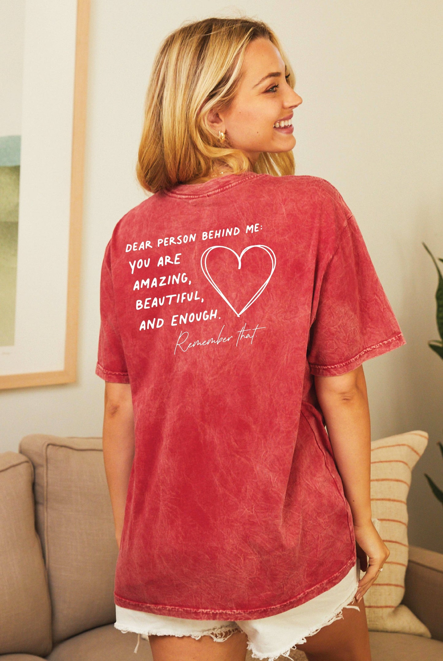 YOU MATTER Front & Back Mineral Graphic Top