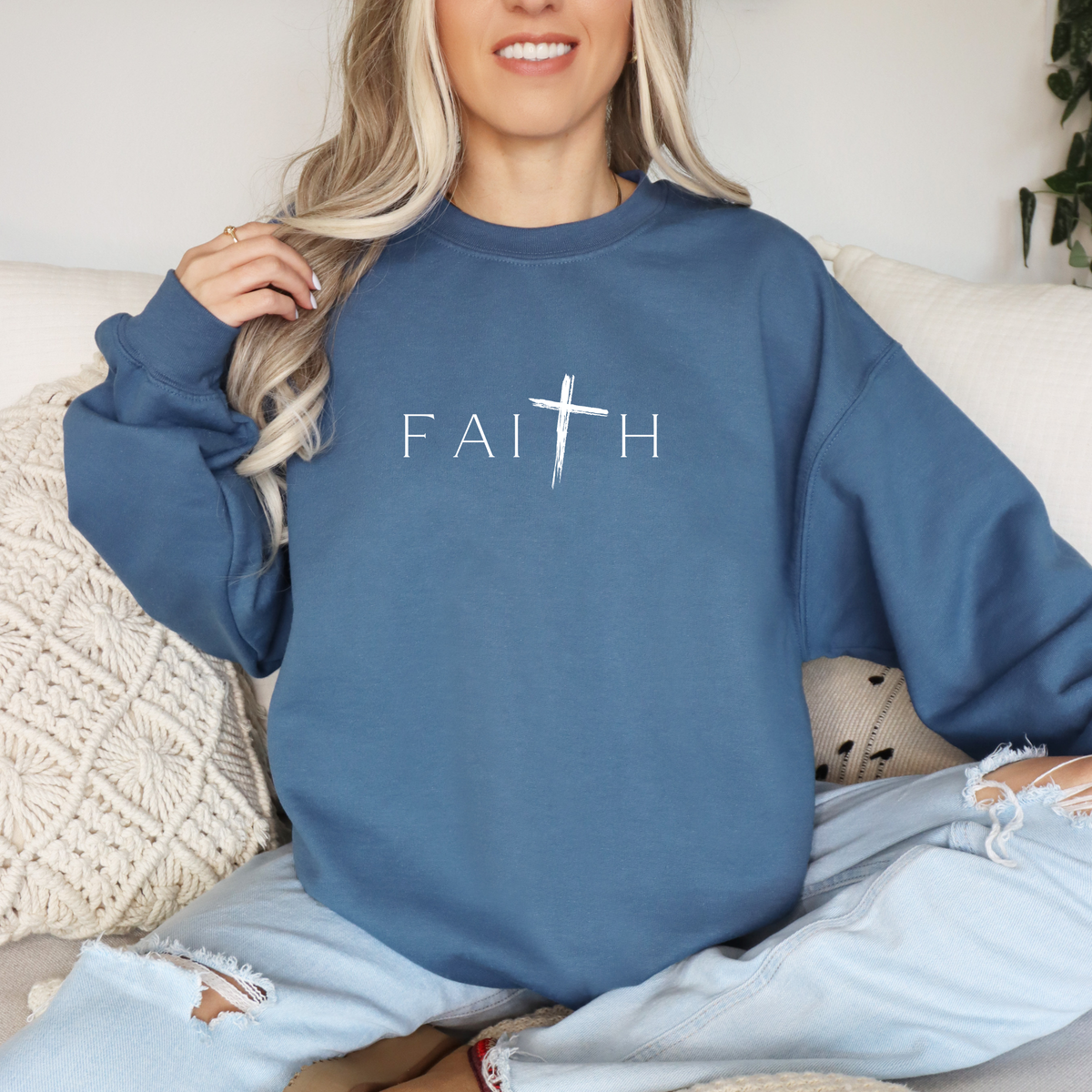 Faith Sweatshirt - Christian Western Tee - Fall Graphic