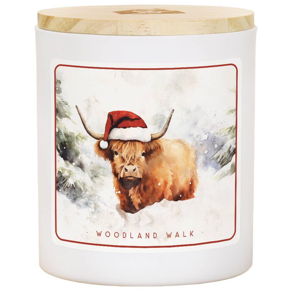 Christmas Highland Cow Christmas Soy-Based Candle