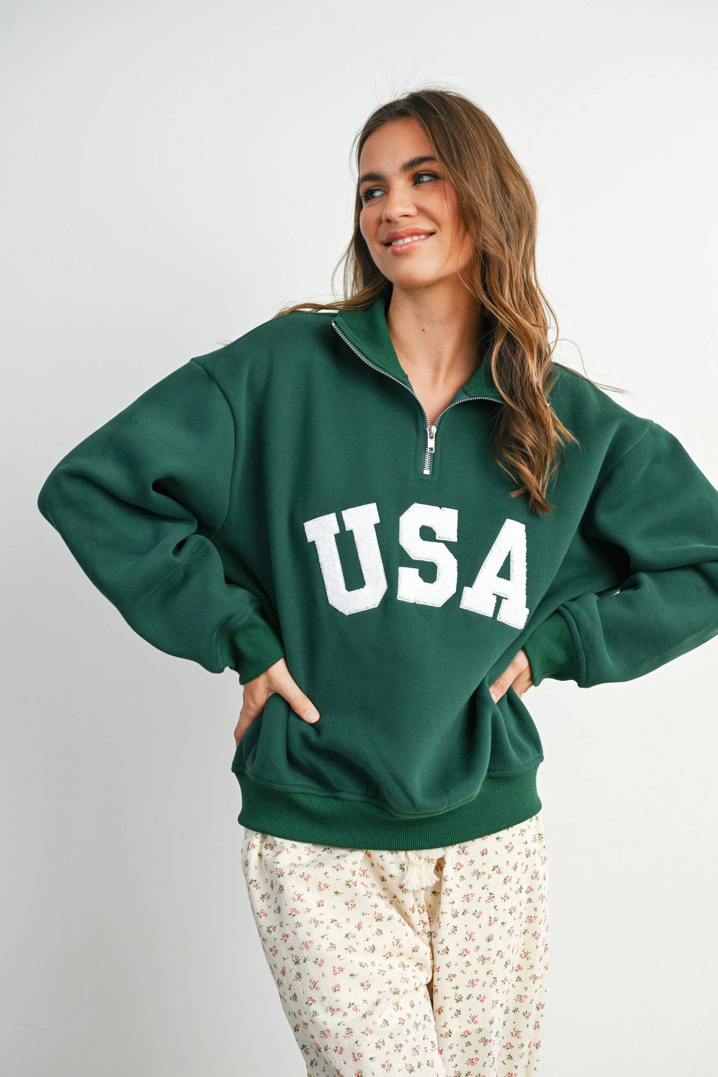 Quarter Zip Long Sleeve Top - BMT7795