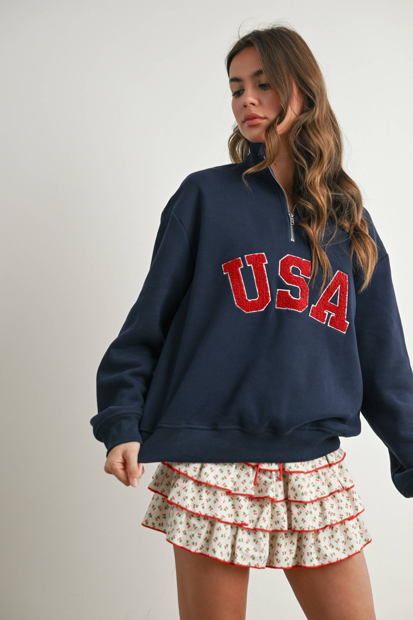 Quarter Zip Long Sleeve Top - BMT7795