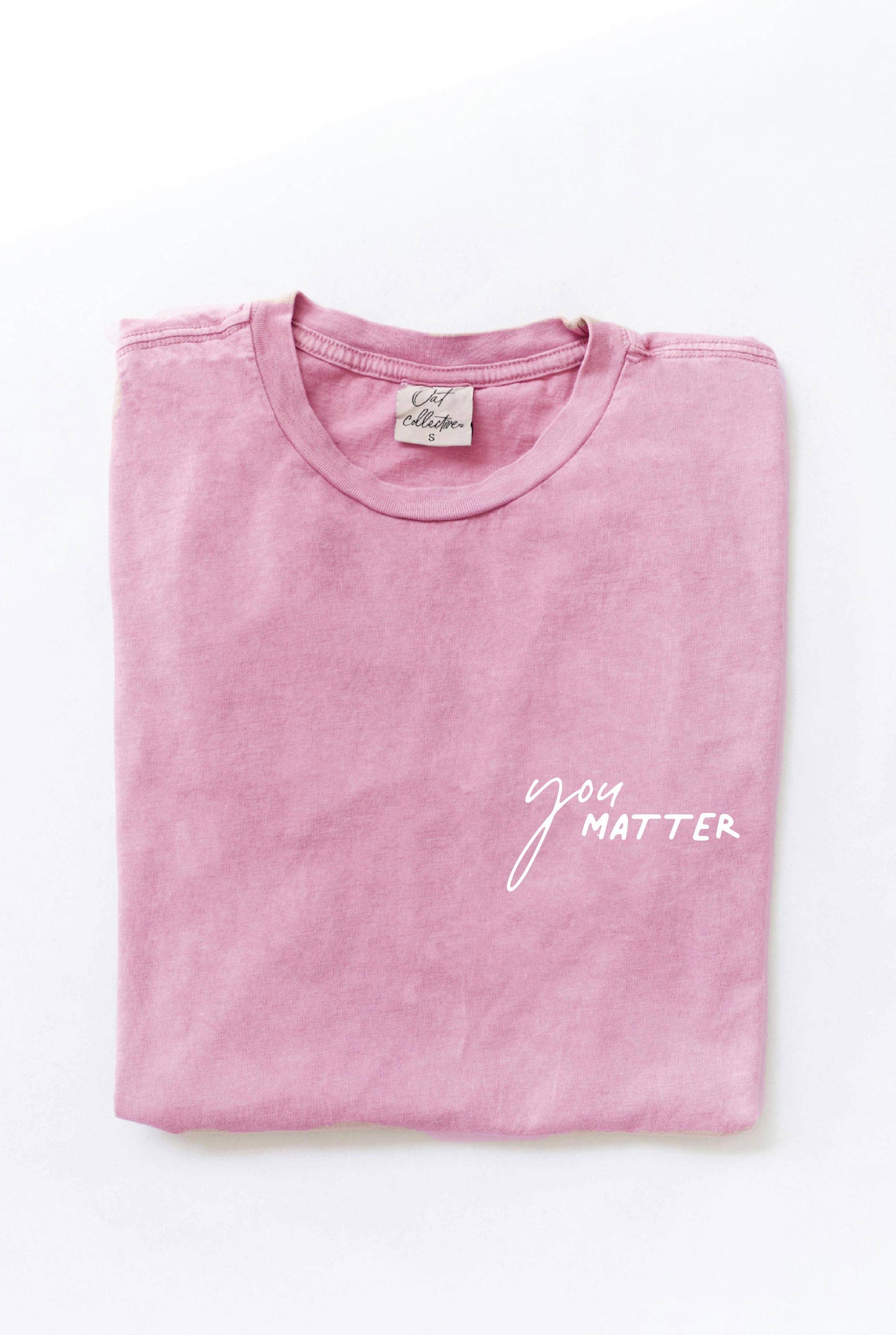 YOU MATTER Front & Back Mineral Graphic Top