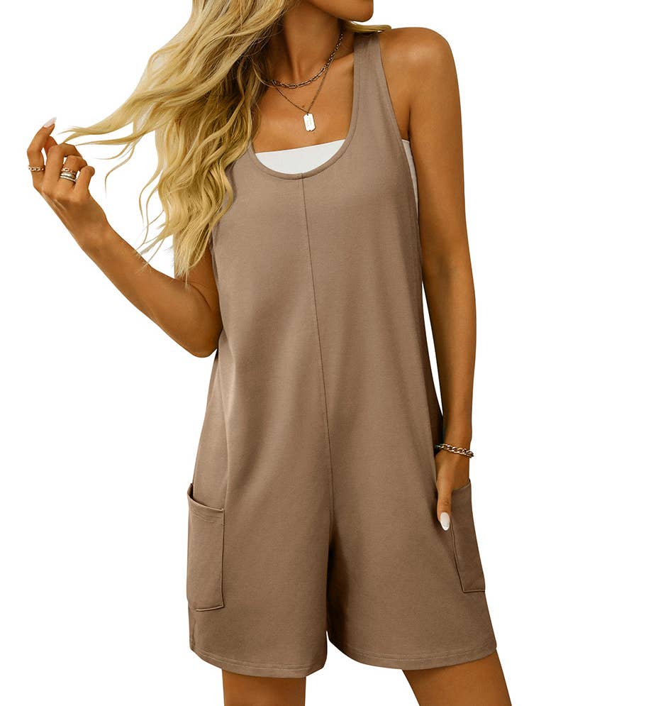 Loose Racerback Tank romper