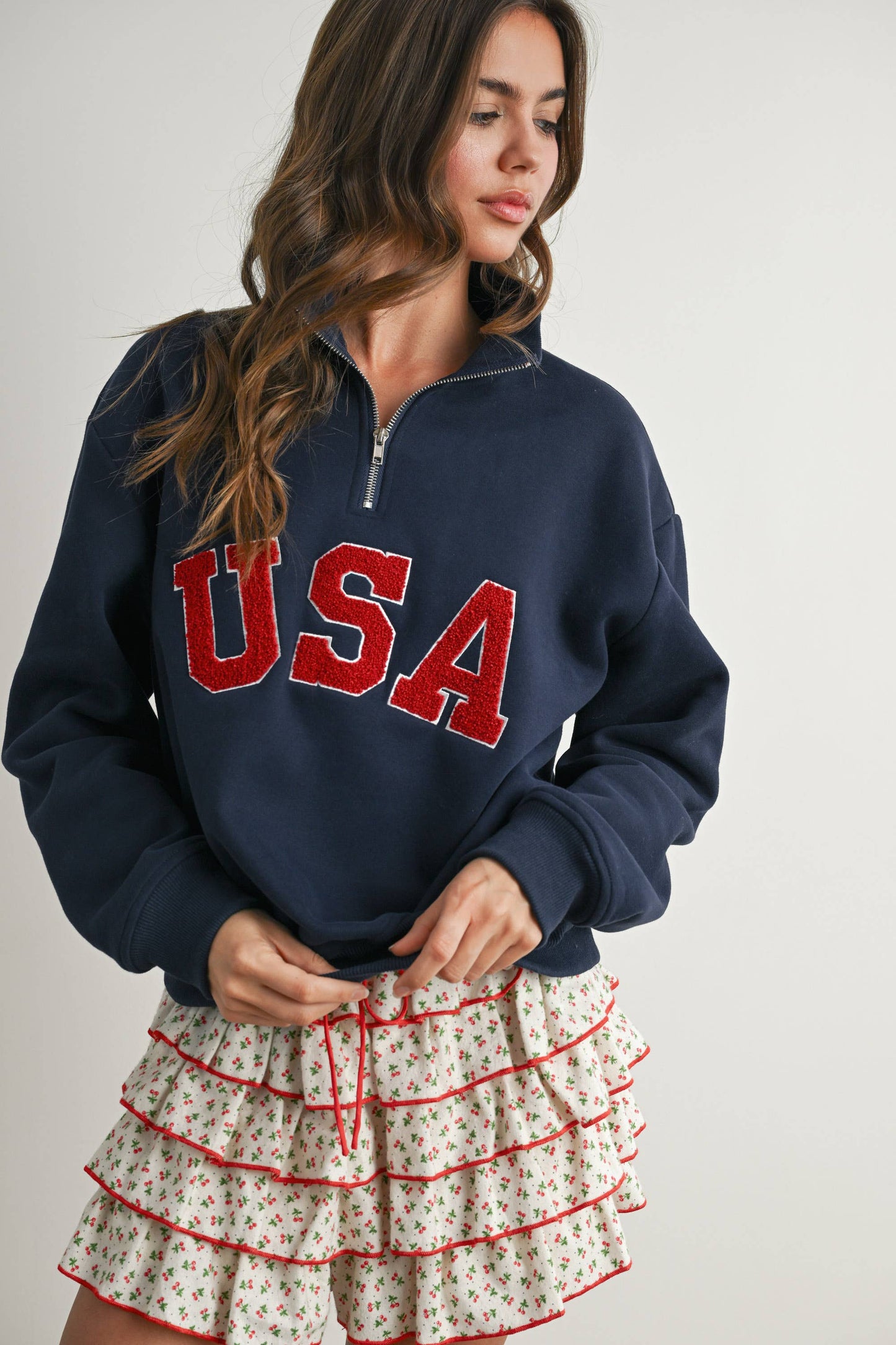 Quarter Zip Long Sleeve Top - BMT7795