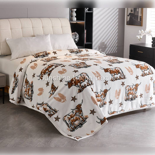 Texas Longhorns King Size Super Plush Blanket