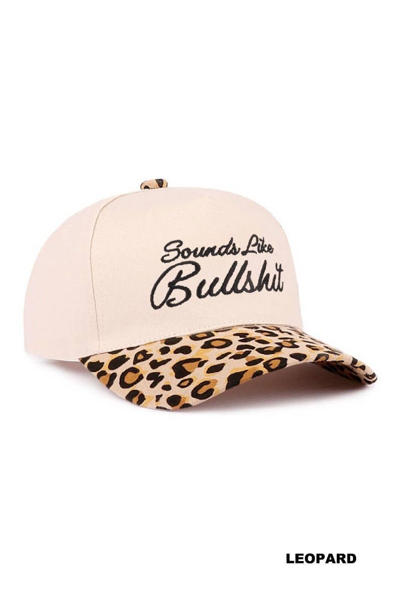 Sounds Like Bullshit Two Tone Canvas Cotton Cap