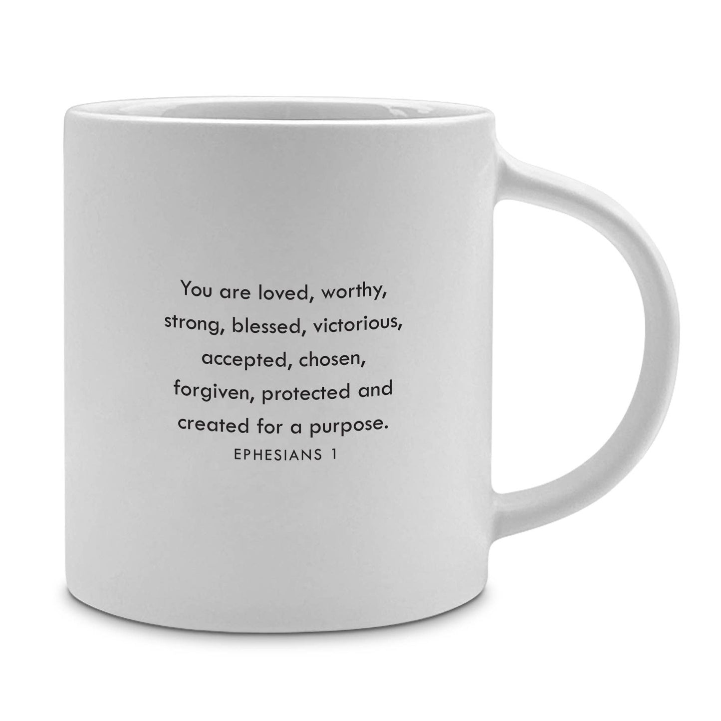 LCP Mug White Just Be 18 Oz Ephesians 1