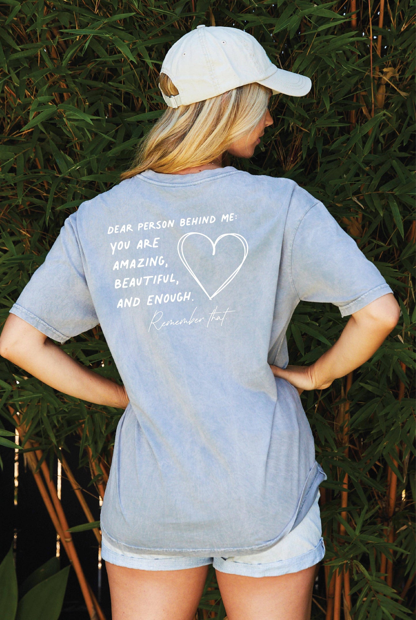 YOU MATTER Front & Back Mineral Graphic Top