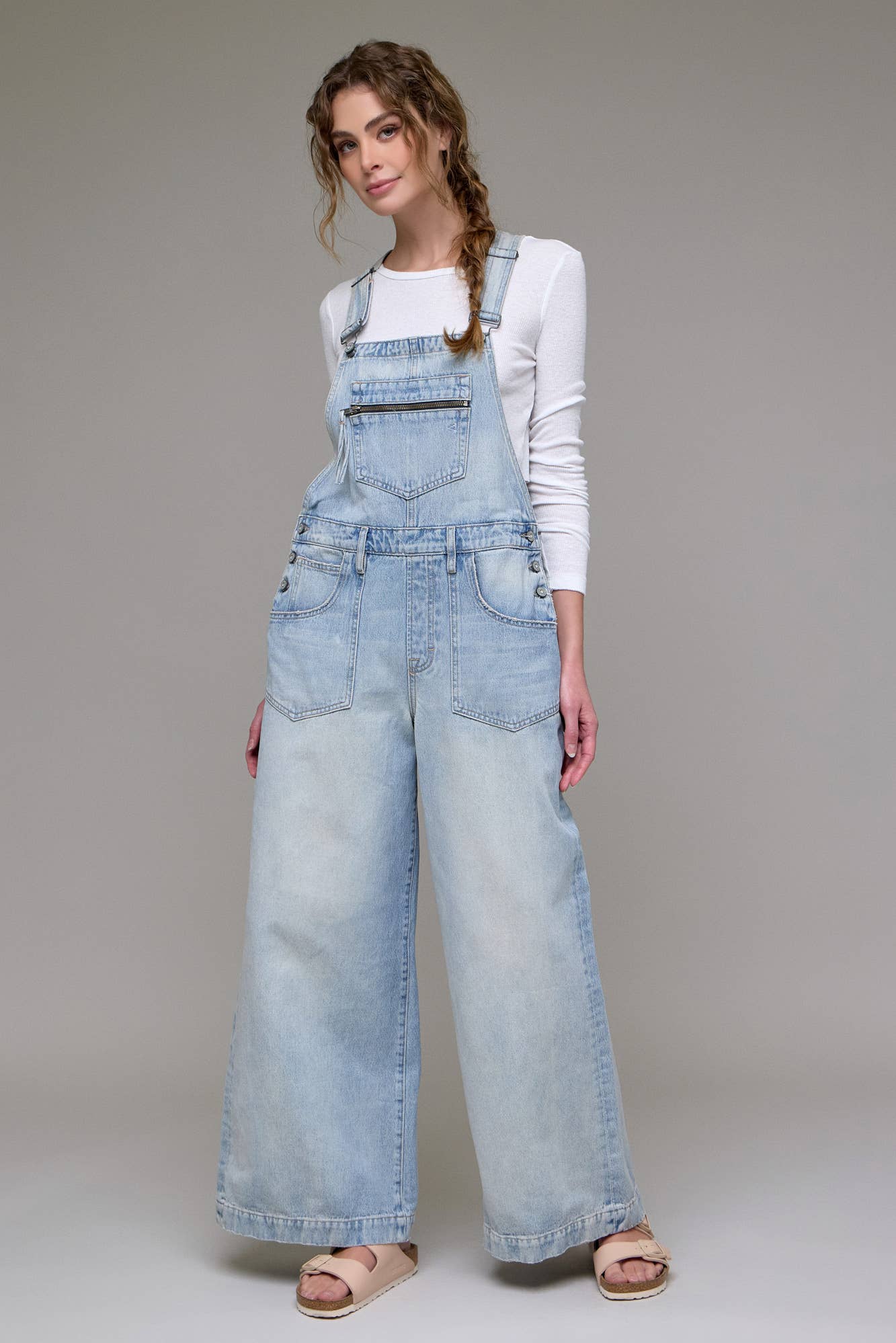 Vintage Wash Super Wide leg Overall