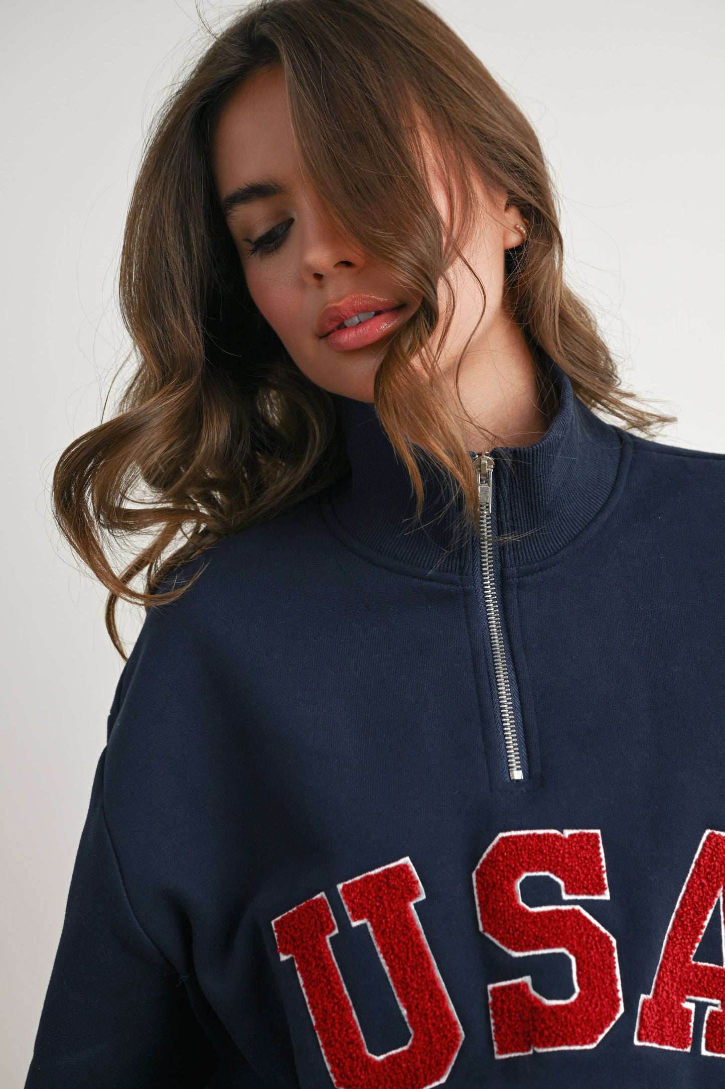 Quarter Zip Long Sleeve Top - BMT7795