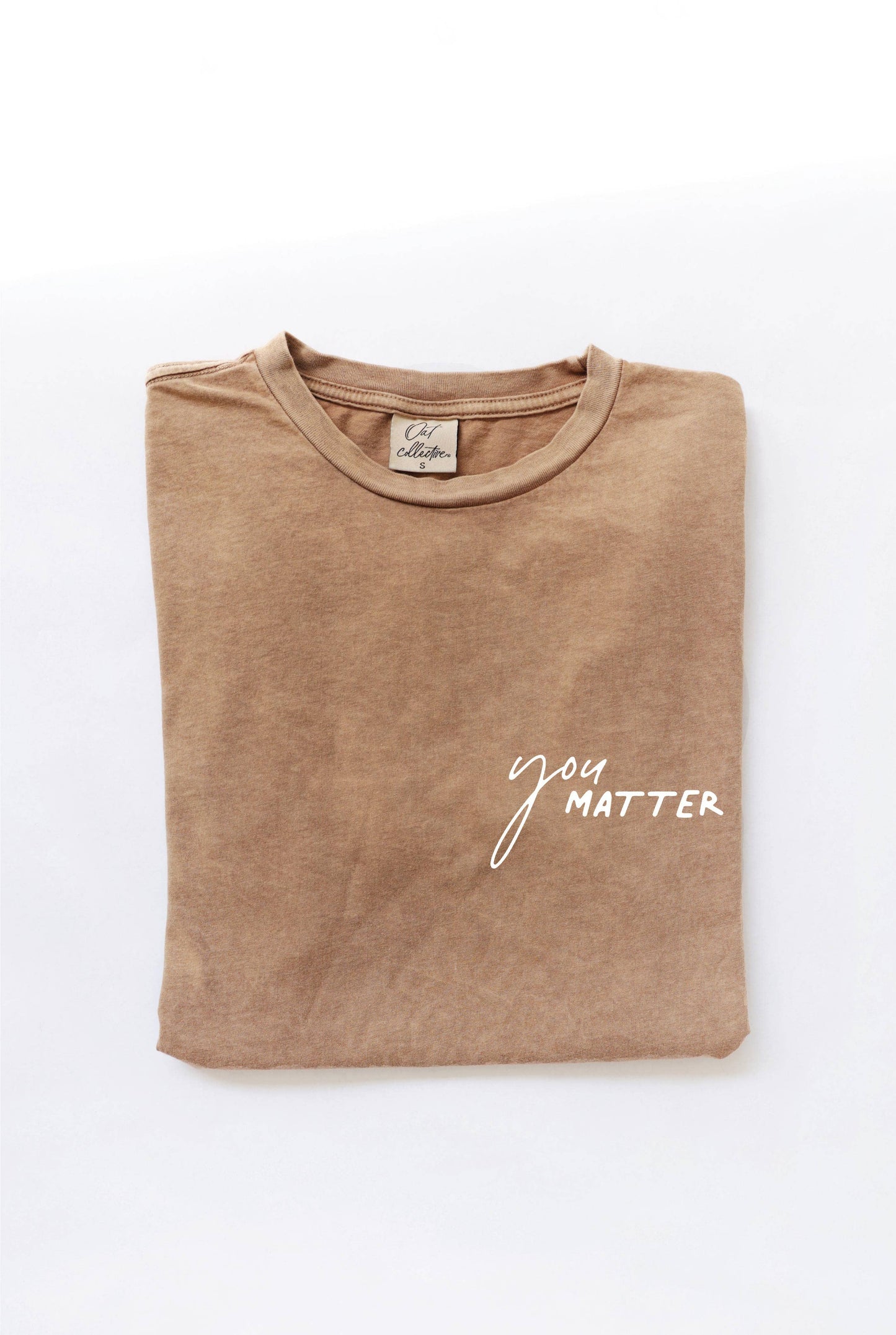 YOU MATTER Front & Back Mineral Graphic Top