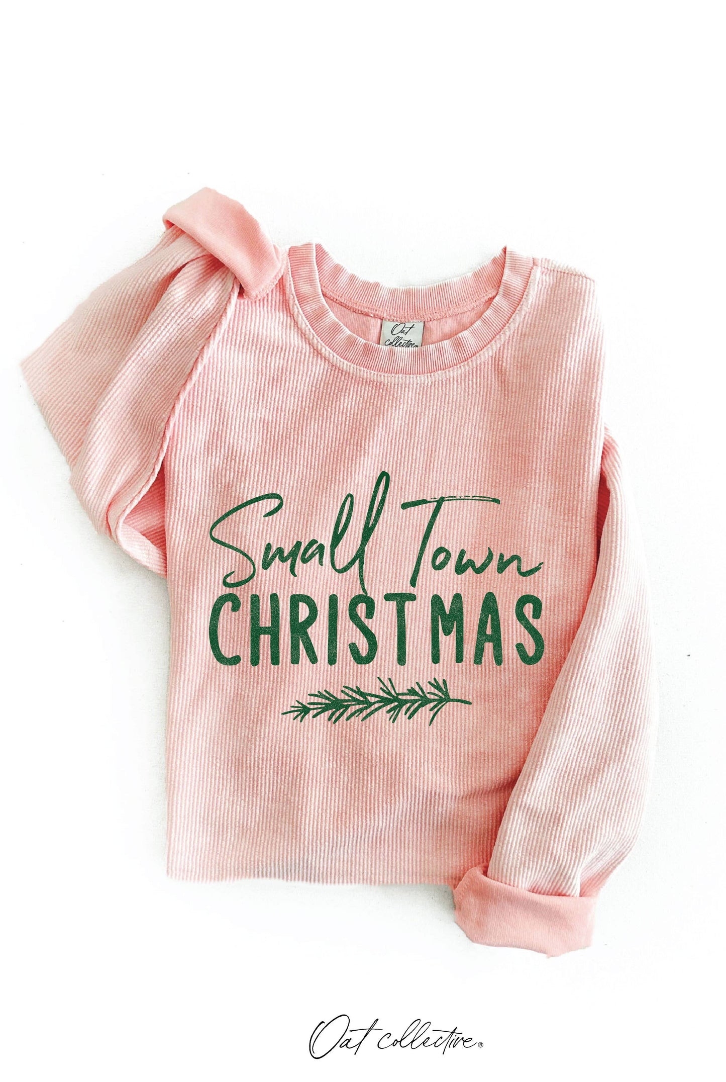 SMALL TOWN CHRISTMAS Thermal Vintage Pullover