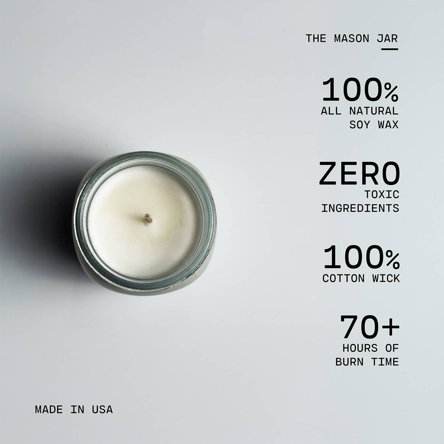 13 oz Mason Jar Candle: Sunday Morning