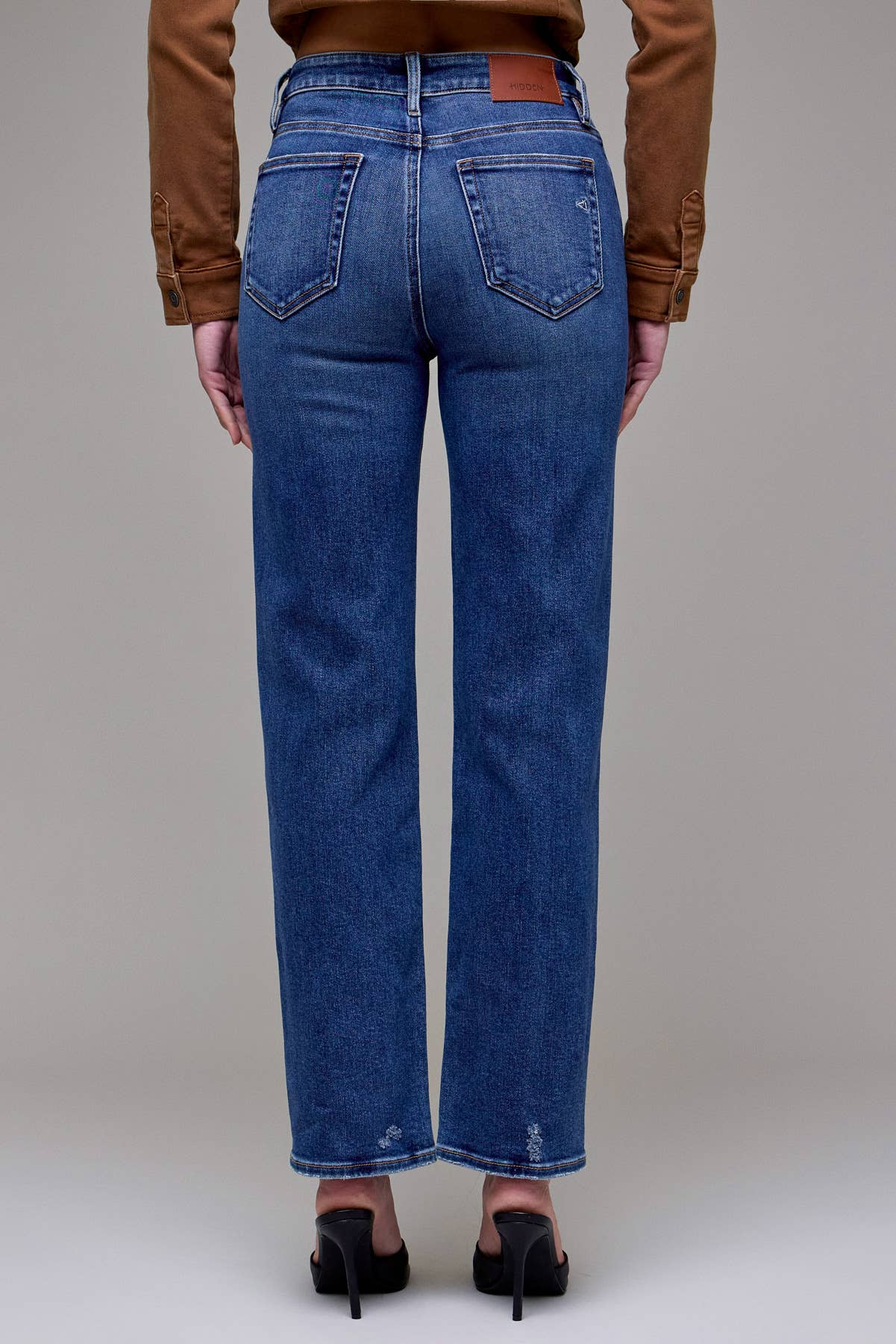 Dark Wash Clean Stretch High Rise Classic Straight