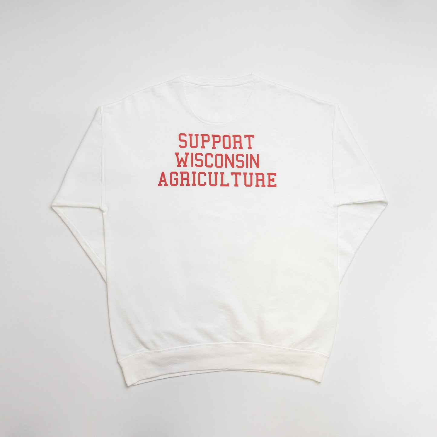 Wisconsin - State Agriculture White Crewneck