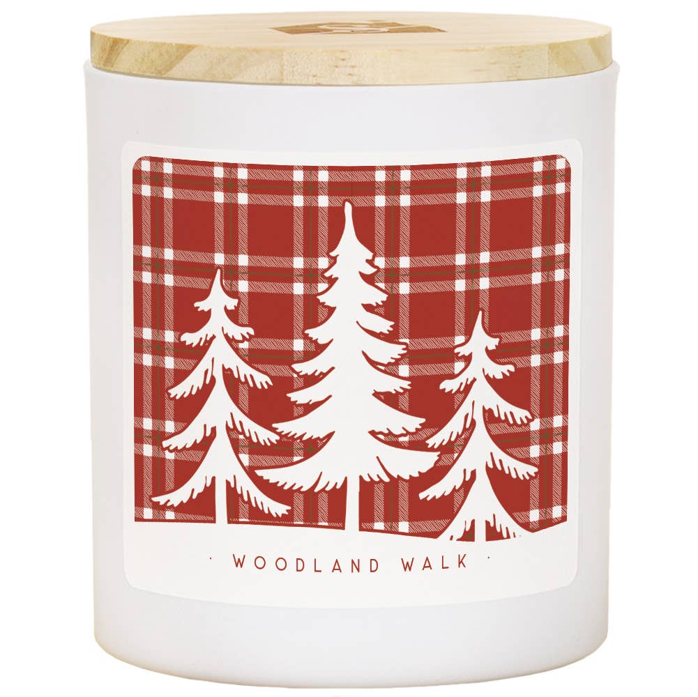 Plaid Trees Christmas Soy-Based Candle