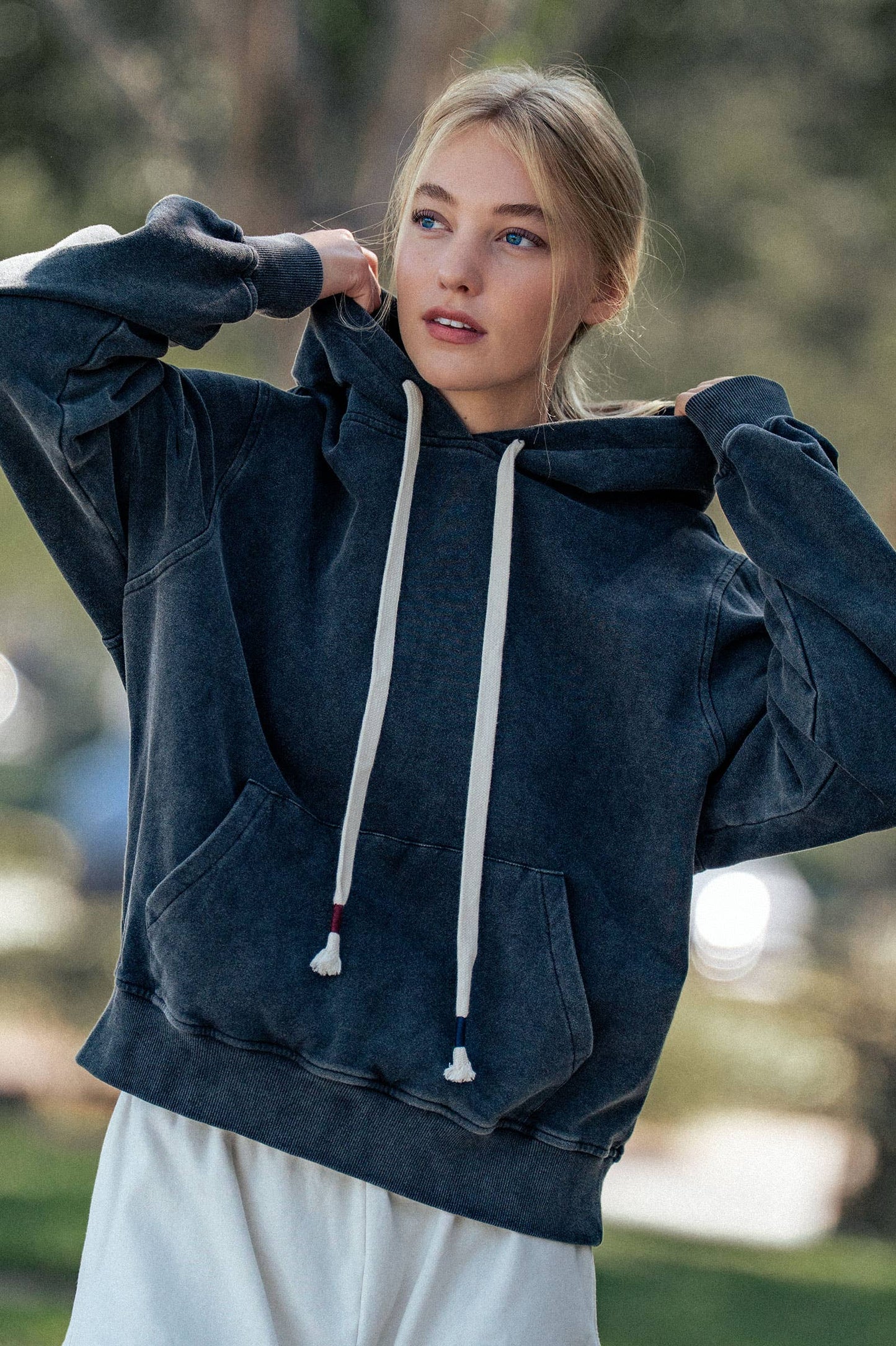 Vintage Wash Oversized Brushed Hoodie