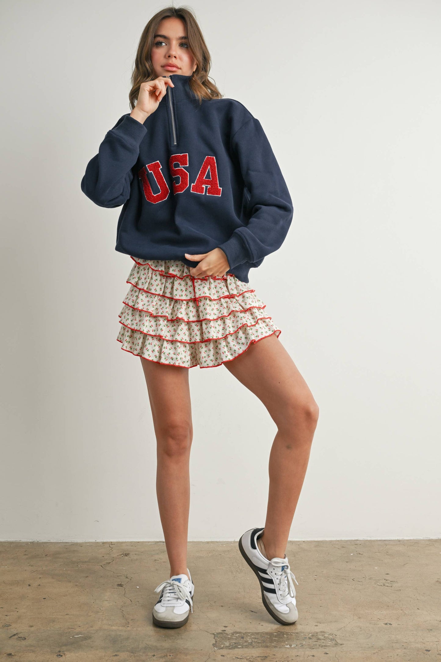 Quarter Zip Long Sleeve Top - BMT7795