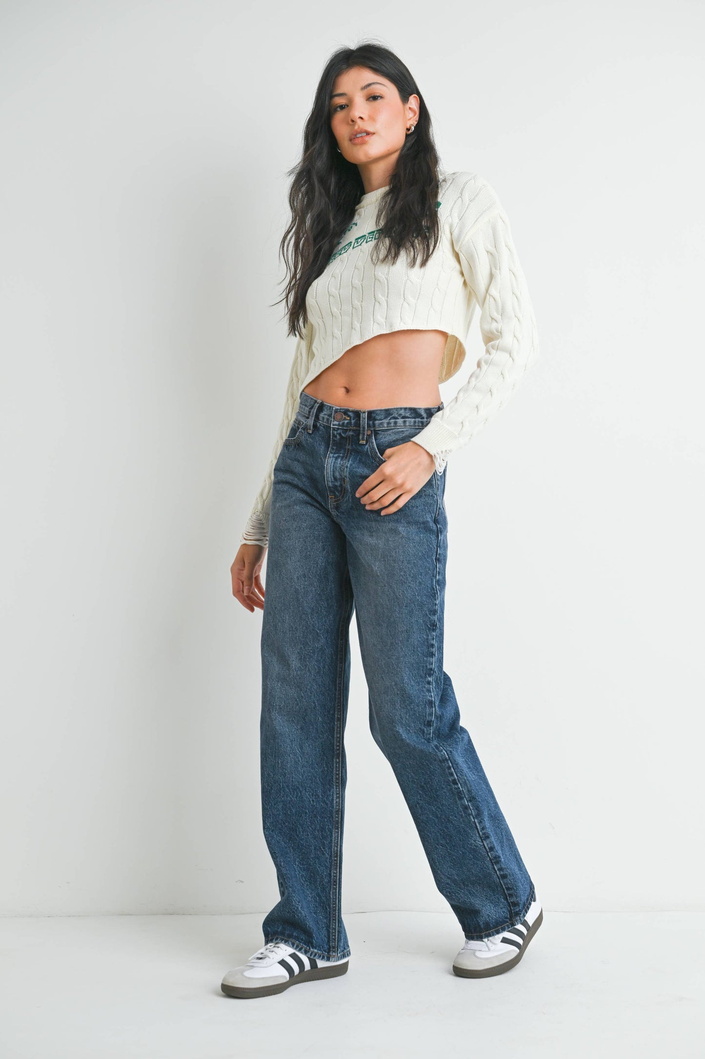 Classic Full Length Relaxed Straight - DARK DENIM - BP470N