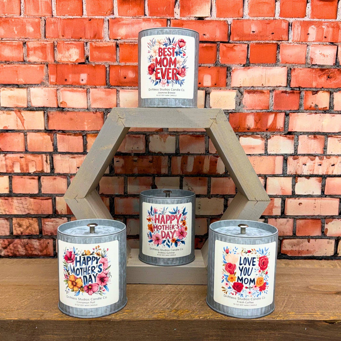 Love You Mom Spring Farmhouse Candles - Mothers Day Gifts