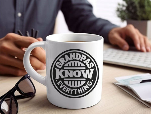 Grandpas Know Everything Father's Day 11 oz Coffee Mug