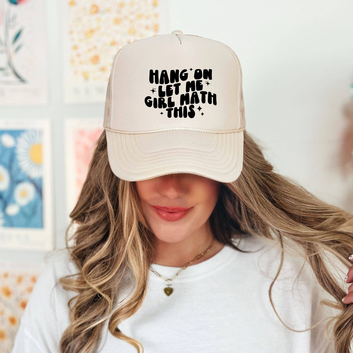 Girl Math Trucker Hat, Fall Western Trucker Hat