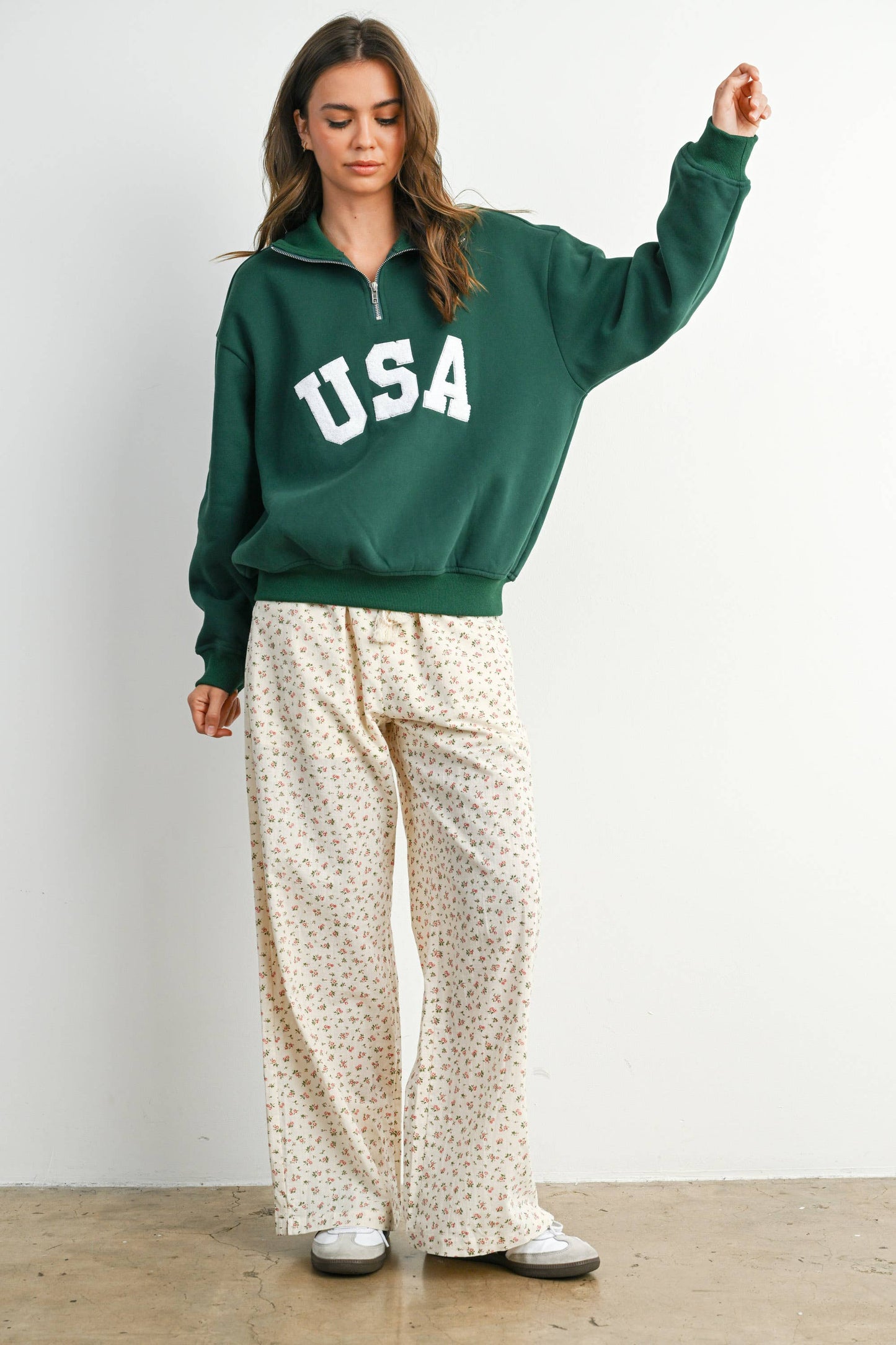 Quarter Zip Long Sleeve Top - BMT7795