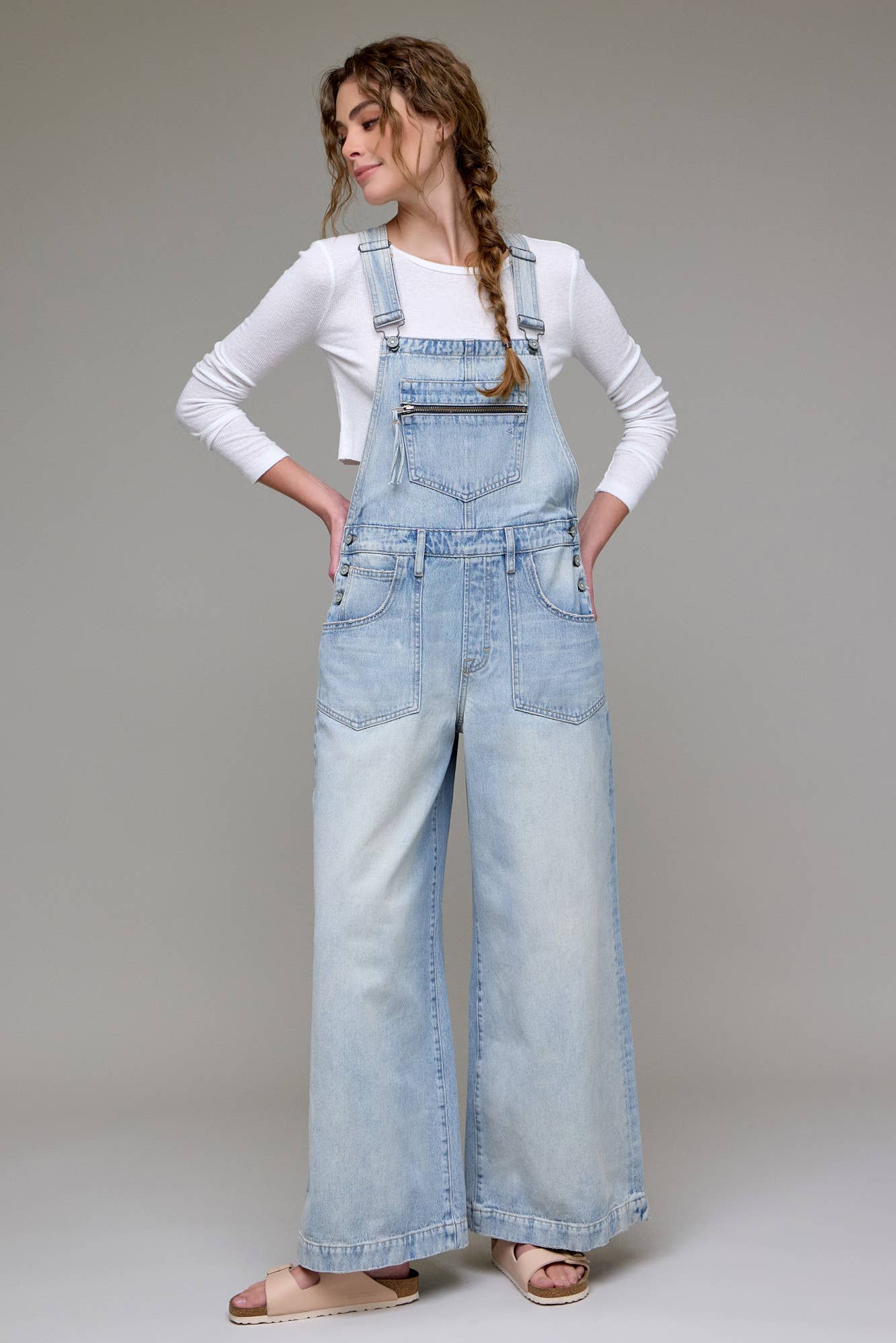Vintage Wash Super Wide leg Overall