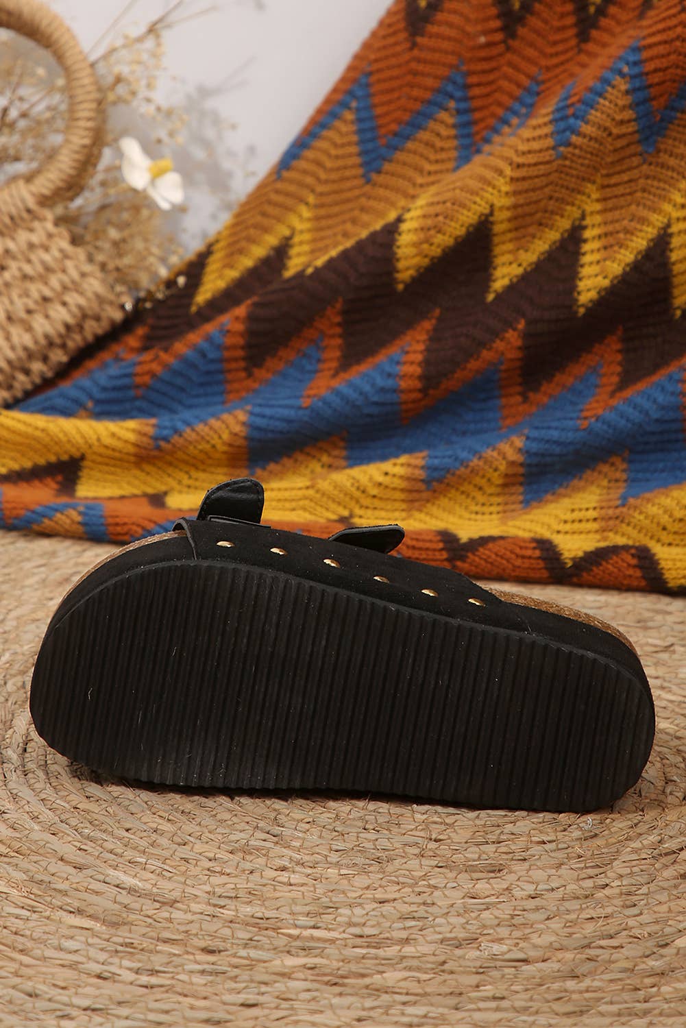 Buckle Studded Platform Sandal Slippers | US6-10