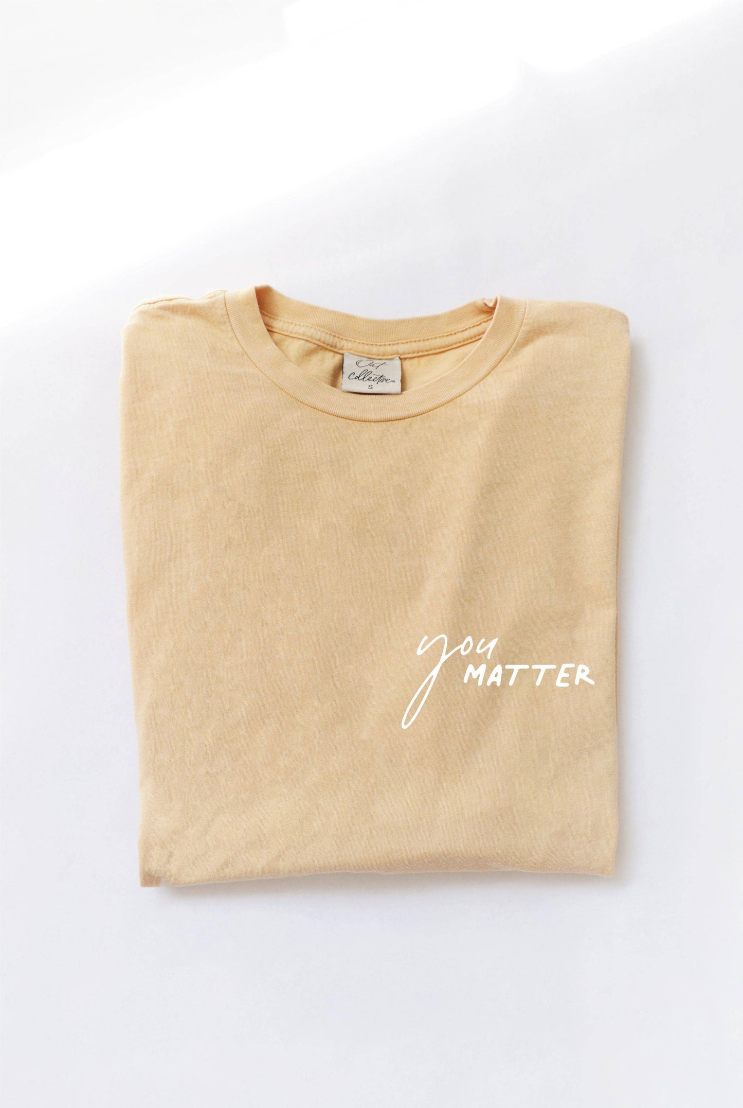 YOU MATTER Front & Back Mineral Graphic Top