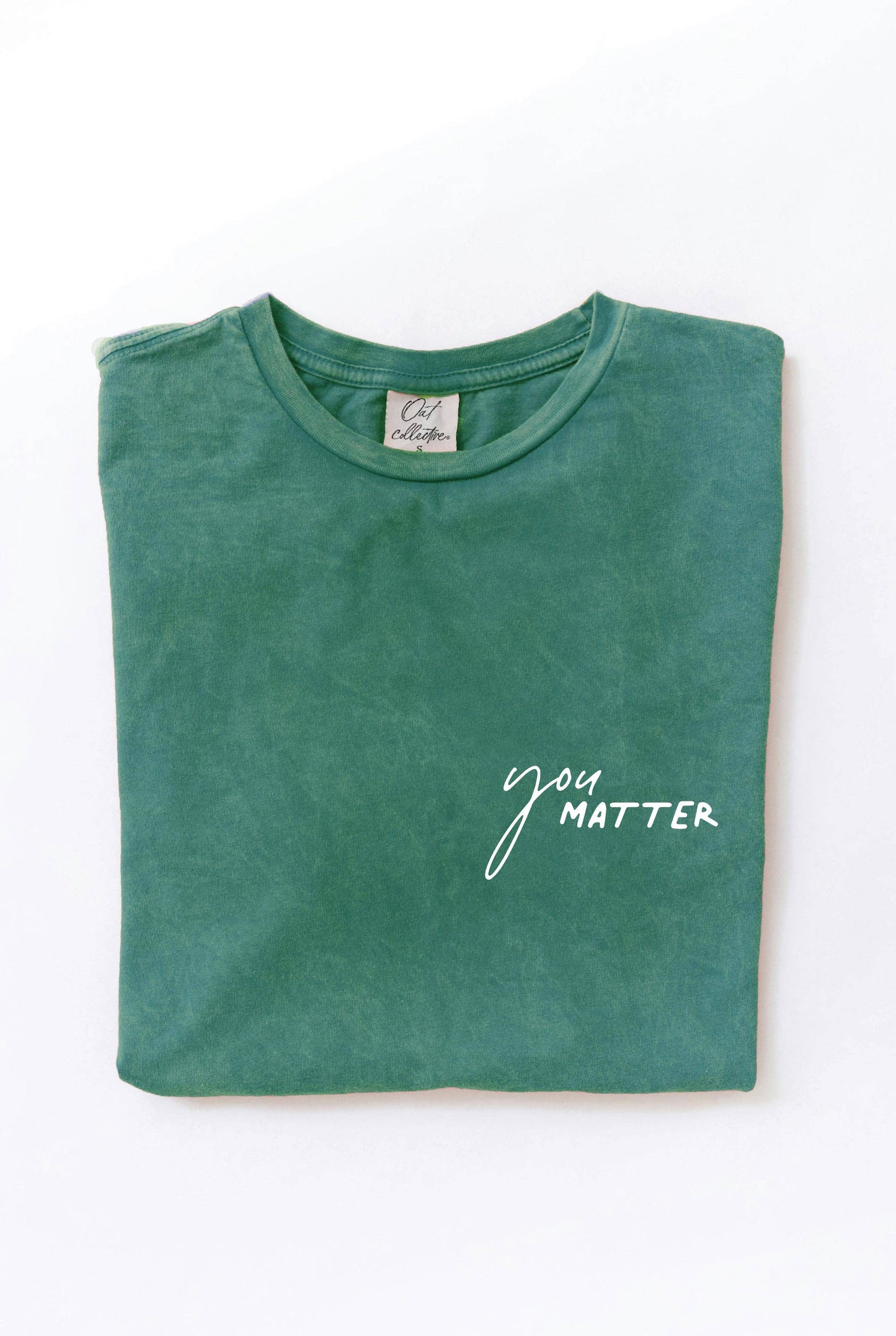 YOU MATTER Front & Back Mineral Graphic Top