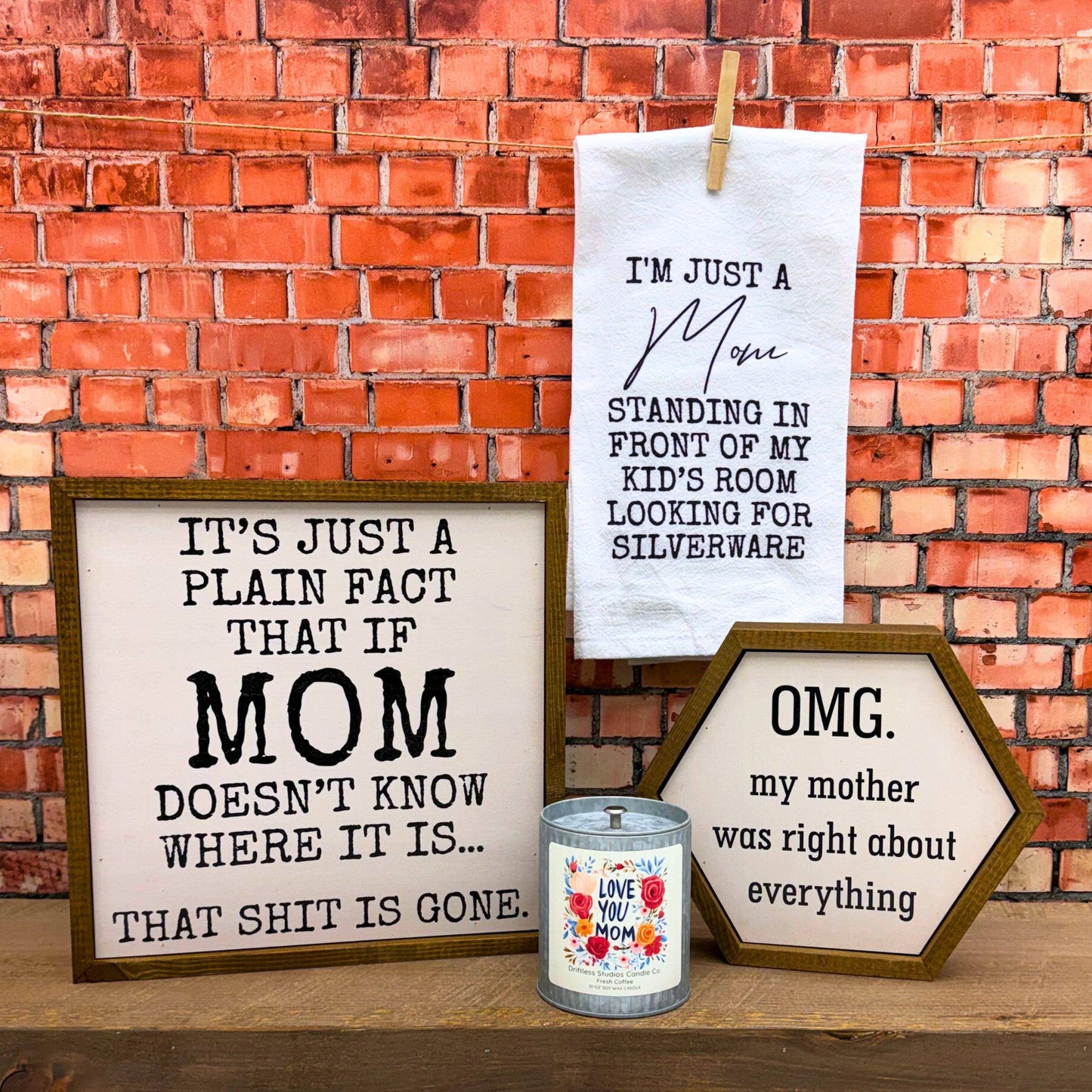 Love You Mom Spring Farmhouse Candles - Mothers Day Gifts