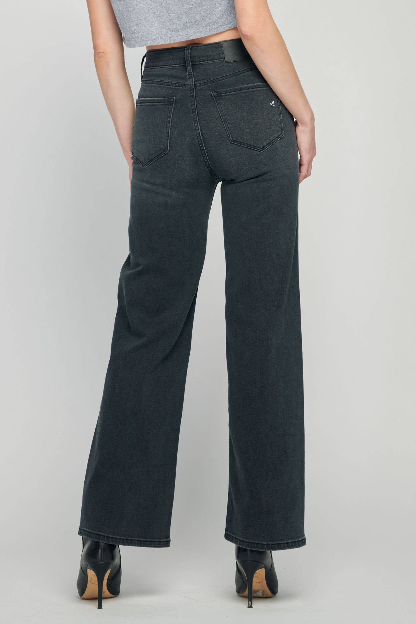 Black High Rise 31" Inseam Dad Jean