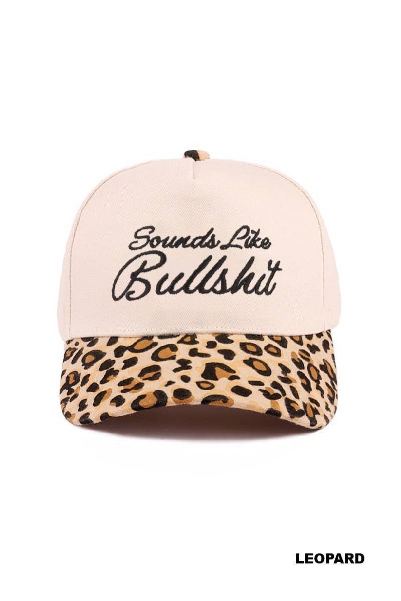 Sounds Like Bullshit Two Tone Canvas Cotton Cap