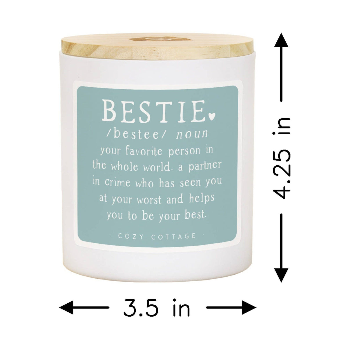 Bestie Definition Friend Gift Soy-Based Candle