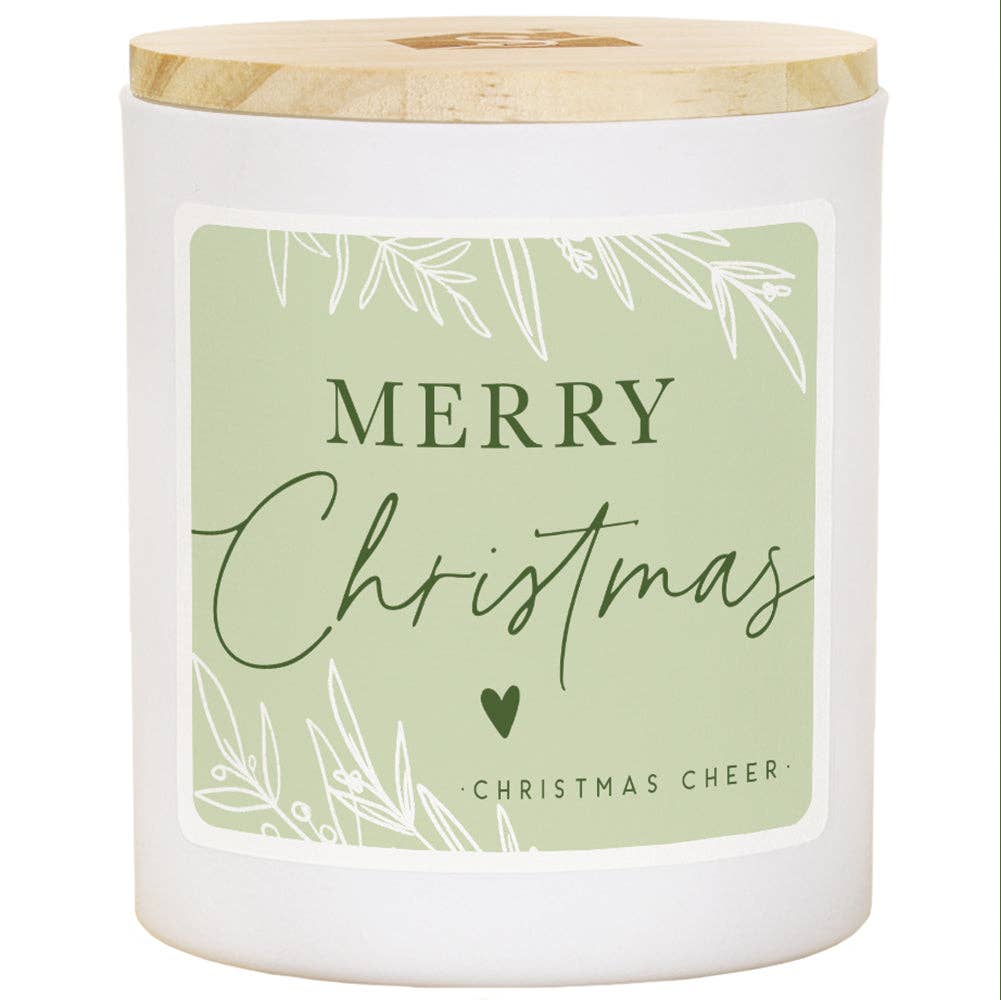 Merry Christmas Heart Christmas Soy-Based Candle