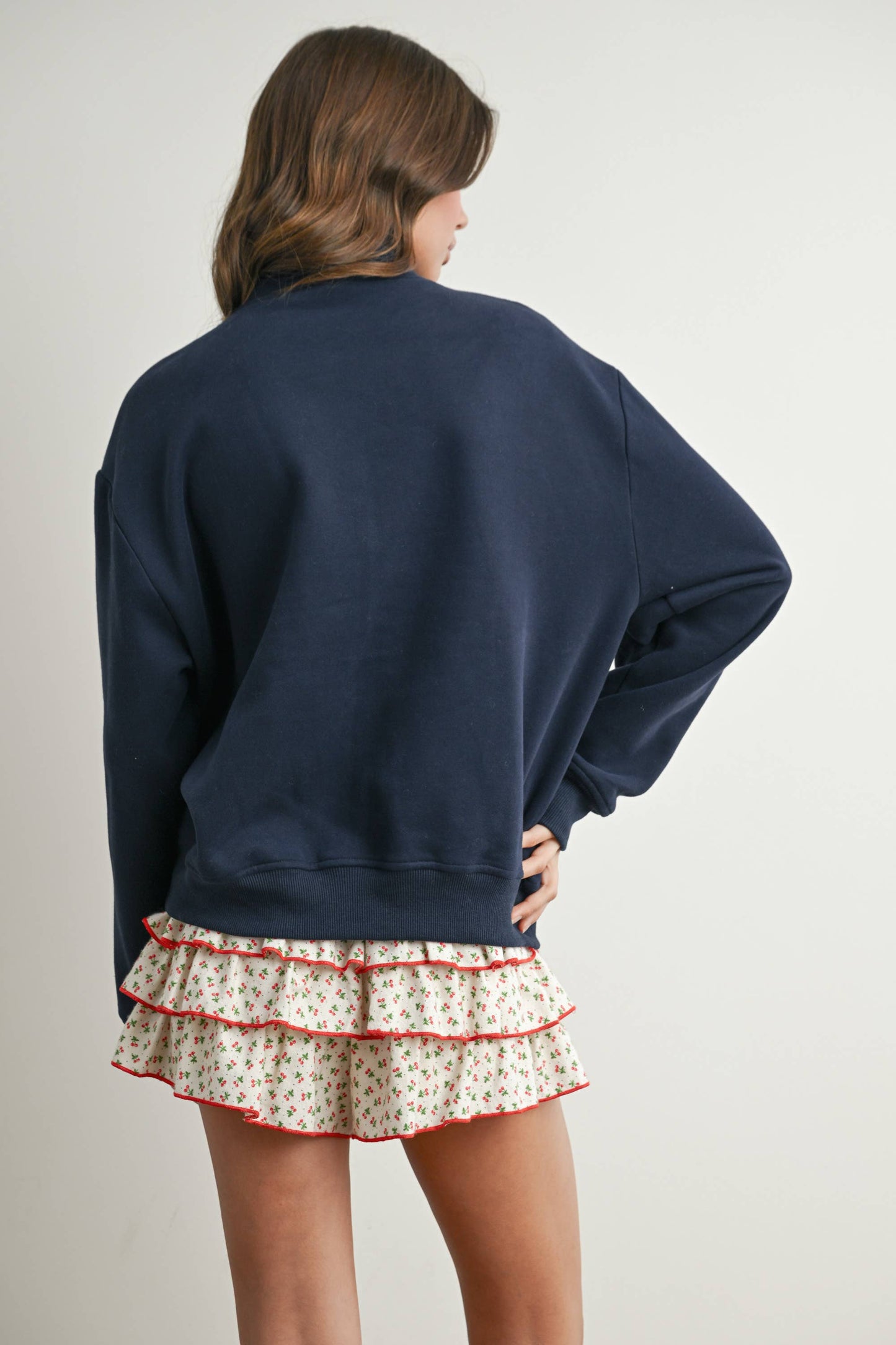 Quarter Zip Long Sleeve Top - BMT7795