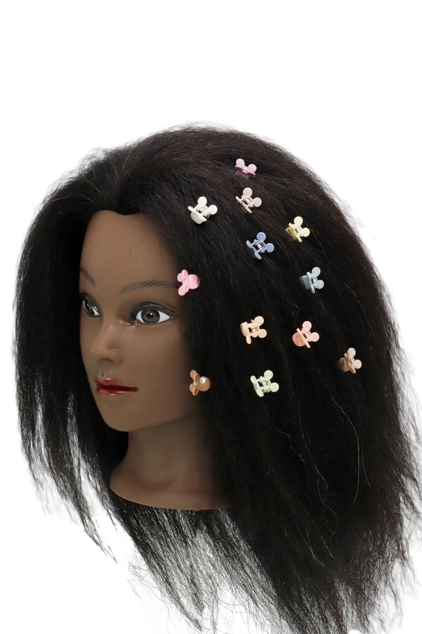 Mini Glossy Pastel Hair Claw - 24pc/card