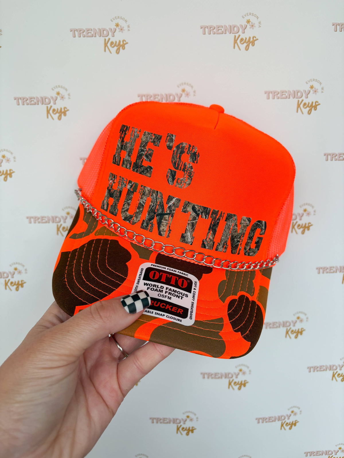 "He's Hunting" Trucker Hat