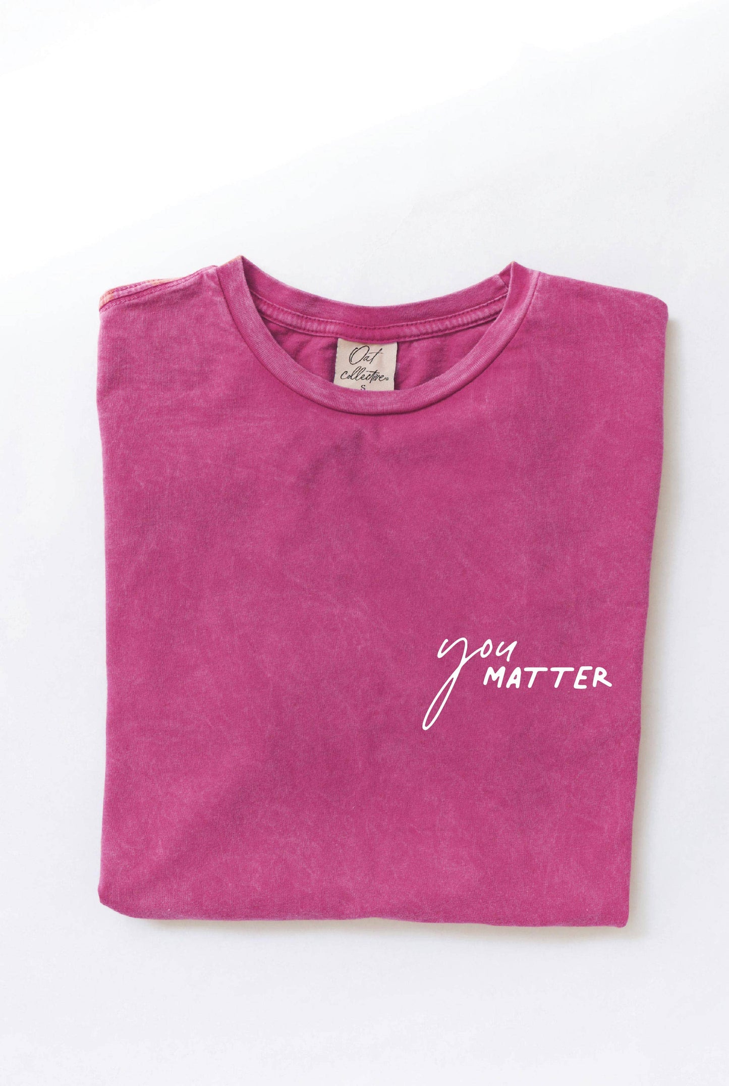 YOU MATTER Front & Back Mineral Graphic Top